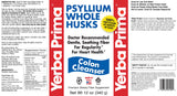 Yerba Prima Psyllium Whole Husk, 1 Bottle 12 oz - Fiber Supplement, Vegan, No Sugar or Artificial Sweeteners, Non GMO, Gluten Free