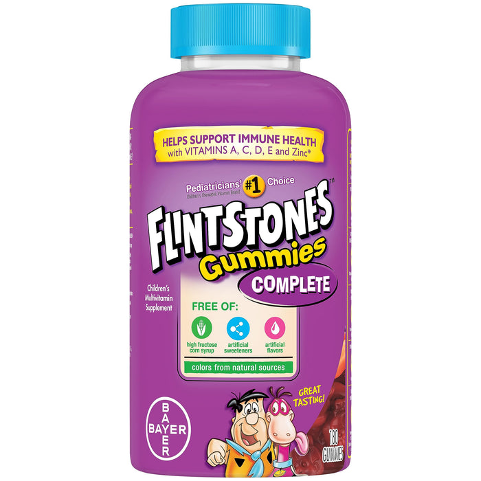 Flintstones Complete Gummies, Kids Vitamins with Vitamin C for Toddlers and Children, Vitamins for Kids, Assorted Flavors, 180 Count