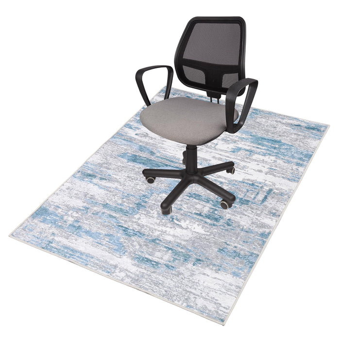 FUANGUI Office Chair Mat for Hardwood/Tile Floor 36"x48", Rolling Desk Mat, Computer Gaming Rug, Anti-Slip, Non-Curve Floor Protector for Home