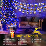 KNONEW 403ft 1000 LED String Lights Outdoor Christmas Lights 8 Modes & Timer Fairy Light Plug in Waterproof LED String Lights for Xmas Yard Tree Wedding Party Holiday Decorations (Blue)