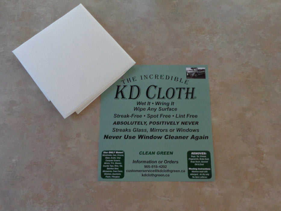 KD Cloth-Streak Free Shine with Only Water and KD Cloth