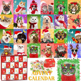 Advent Calendar 2023 Christmas Jigsaw Puzzles, Christmas Dogs & Cats Christmas Holiday Puzzle for Kids Adults 24 Boxs 1008 Pieces Puzzles for Boys Girls Countdown to Christmas Gifts Stocking Stuffer