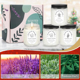 4 Pack Candles for Home Scented, Lavender Candle, Jar Candles, 28 oz 200 Hour Long Lasting Candles, Scented Candles Gift Set for Women, Perfect for Birthday Gifts…