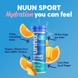 Nuun Sport: Electrolyte Drink Tablets, Tropical, 10 Count (Pack of 4)