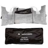 MOYOAMA Post Mastectomy Pillow with Cold Pack - Recovery After Breast Cancer Surgery, Breast Augmentation - Lightweight Post Surgery Pillow with 4 Built-in Pockets to Support Healing