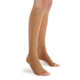 Futuro Open Toe Stocking, Unisex, Firm Compression, 20-30 mm/Hg, Helps Relieve Symptoms of Mild Varicose Veins, Medium Pair of 1