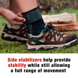 ACE Brand Deluxe Adjustable Ankle Stabilizer, Firm Stabilizing Support for Weak, Sore or Injured Joints, Adjustable Ankle Brace, Breathable, One Size Fits Most