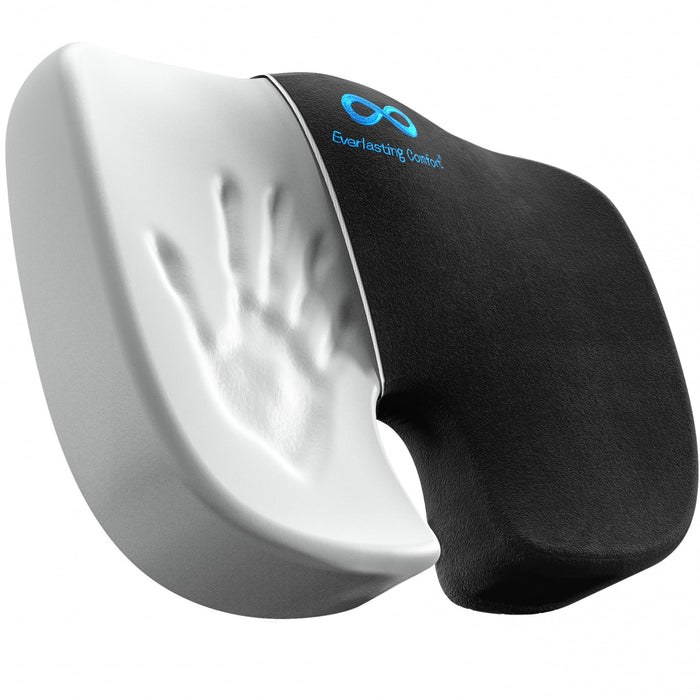 Everlasting Comfort Memory Foam Seat Cushions for Office Chairs - Sciatica & Tailbone Pain Relief Cushion - Car Seat & Office Chair Cushion - Ergonomic Office Desk Accessories for Comfort