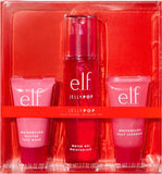 E.L.F. Jelly Pop Watermelon Jelly Cleanser, Water Gel Moisturizer, Glitter Face Mask  Set x 3