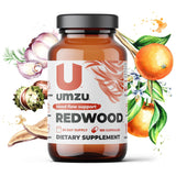 UMZU Redwood - Supports Nitric Oxide & Healthy Blood Flow - Blend of Vitamins & Herbal Extracts - Supplement with Vitamin C, Garlic & Horse Chestnut - for Well-being - 30 Day Supply - 180 Capsules