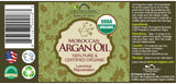 US Organic Moroccan Argan Oil, USDA Certified Organic,100% Pure & Natural, Cold Pressed Virgin, Unrefined, 2 Oz in Amber Glass Bottle, for Hair treatment, Skin, Nail, Cuticle, Sourced from Morocco.