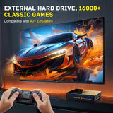 Kinhank Super Console X5 PRO Retro Game Console with 16000+Games, Android 12.0 OS, RockChip RK3588S, Emulator Console, 8K UHD Output, WI-FI 6, BT 5.0, SATA 3.1, Wireless Controller