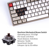 Keychron K2 75% Layout Bluetooth Wireless Mechanical Keyboard with Double-Shot Retro Keycaps/Type-C Wired/Keychron Mechanical Brown Switch/Aluminum Frame 84 Keys Computer Keyboard for Mac Windows