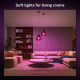 Philips Hue Smart Light Starter Kit - Includes (1) Bridge and (4) 75W A19 E26 LED Smart White and Color Ambiance Bulbs - Control with App - Compatible with Alexa, Google Assistant, and Apple HomeKit