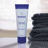 Mando Odor Shield Body Wash - 24 Hour Odor Control - Removes Odor Better than Soap - SLS Free, Paraben Free, Skin Safe - 8.5 Ounce (Pro Sport)