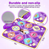 Dance Mat Toys for Kids, Purple Princess Electronic Dance Pad Game with 5 Gaming Modes, Dance Toys with LED Lights, Built-in Music, Ideas Christmas Birthday Gifts for 5+ Year Old Toddler Girls