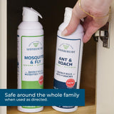 Wondercide - Mosquito & Fly and Ant & Roach Killer Aerosol Spray Bundle - Kills Bugs with Natural Essential Oils - Pet and Family Safe - for Indoor and Outdoor Areas - 10 oz - 2 Pack