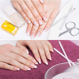 Maitys 2 Pieces Nail Whitening Pencil 2-in-1 White Nail Pencil DIY Nail Design Manicure with Cuticle Pusher