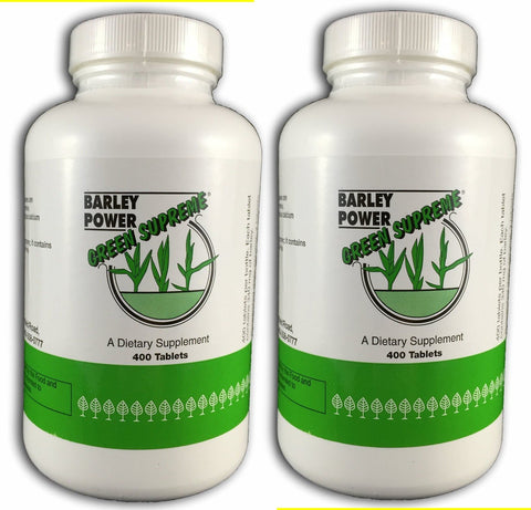 Green Supreme Barley Power - 400 Tablets (Pack of 2)