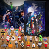 Halloween Advent Calendar 2024,Nightmare Before Christmas Advent Calendar,24 Days Halloween Countdown Calendar with 24 pcs Collectible Scary Halloween Doll Gifts for Kids and Adults