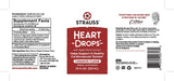 Strauss Naturals Heartdrops, Herbal Heart Supplements with European Mistletoe and Extracts of Aged Garlic; 7.6 fl oz (225ml) Bottle, Cinnamon Flavor; Vegan, Non-GMO, Naturally Sourced