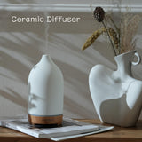 VIVITEST Ceramic Diffusers,Stone Essential Oil Diffuser, Ultrasonic Aromatherapy Diffusers for Home