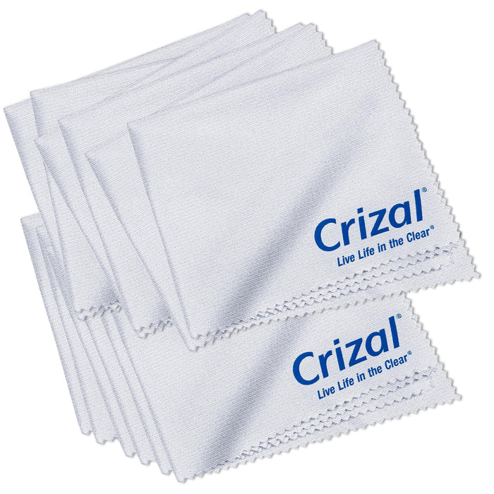 CRIZAL Microfiber Cleaning Cloth for Glasses, 12 Pack | The Best Microfiber Cleaning Clothes Anti Reflective Coated Lenses and Eyeglasses Lenses