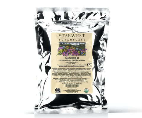 Starwest Botanicals Organic Psyllium Husk Powder, 1 Pound