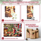 Advent Calendar 2023 Christmas Jigsaw Puzzles, 24 Days Surprise Christmas Countdown Calendars, 24 Boxes 1008 Pieces Puzzles for Kids Adult Countdown to Christmas Gifts, Christmas Gifts Puzzle Home