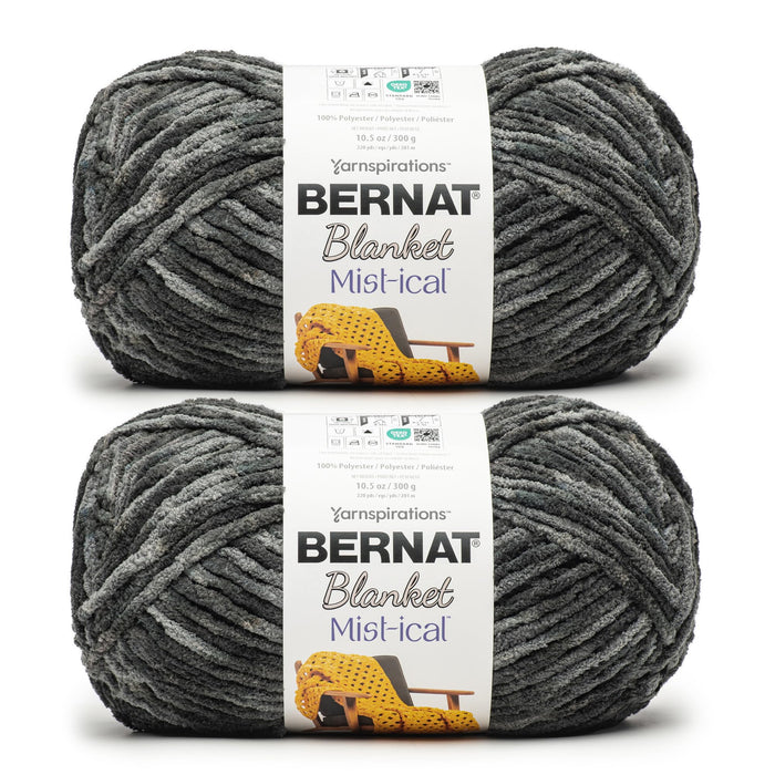 Bernat Blanket Mist-ical Cinder 2 Pack of 300g Yarn