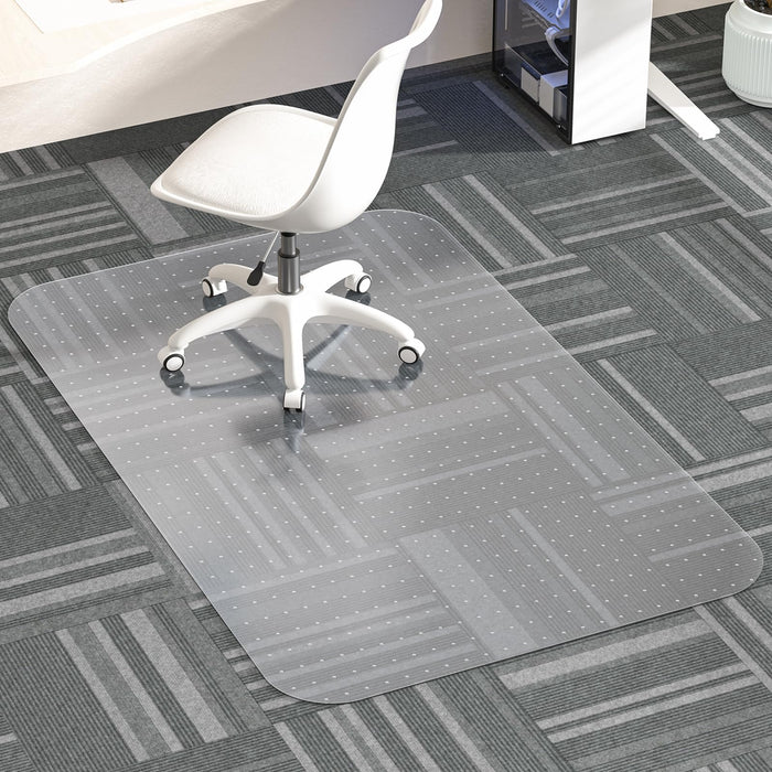 MESHDO Office Chair Mat for Carpet, 30" X 48" X 0.09" Desk Chair Mat for Carpet Floors, Clear and Thick Rolling Computer Chair Mats with Non-Slip Studded for Home and Office Low Pile Carpets