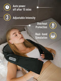 PROJECT NIK 3D Shiatsu Heated Massager: Deep Tissue Kneading Pillow for Neck, Back, Shoulder, Leg, and Body - Muscle Pain Relief for Home, Office, and Car - Perfect Holiday Gift