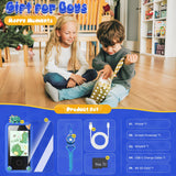 Kids Smart Phone Toys for Boys,Dinosaurs Gift Toys for Boys Ages 3-9 Christmas Birthday Gifts Mini Smart Phone Toys with 2.8" Touchscreen 16 Learning Games Dual Camera Music Player, 8G SD Card