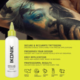 IKONIK Statik Tattoo Stencil Gel - Tattoo Transfer Gel for Tattoo Stencils | No Smear Image Transfer Gel & No Fade Stencil Gel for Tattooing | Easy Apply Photo Transfer Gel for Tattoo Stencil Ink, 6oz