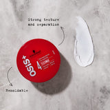 OSiS+ Flexwax – Ultra Strong Cream Wax, 2.8 oz – Long-lasting Hold for Creative Hair Styling – Moldable Texturizing Product for Wild Hair Styling and Shine – Washes Out Easily