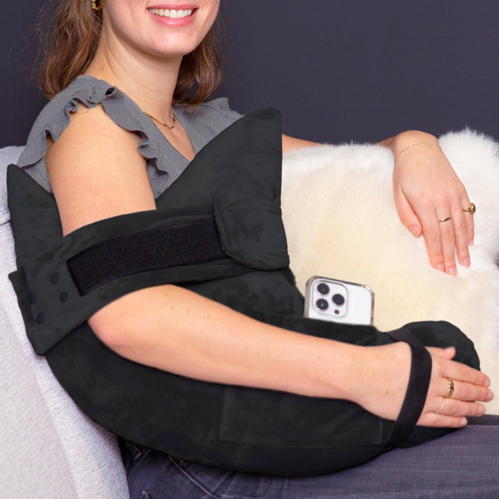 MOYOAMA Rotator Cuff Pillow with Pocket- Post Shoulder Surgery Pillow for Sleeping, Shoulder Pillow for Rotator Cuff, Frozen Shoulder Pillow for Shoulder Surgery Recovery, Post Surgery Shoulder Pillow