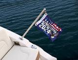 PLAIEI Take America Back Boat Marine Flag 12x18 Inches Double Sided 3Ply Small Trump 2024 Boat ATV Flag President Election Supporter Fans Patriotic MAGA Banner Outdoor Indoor (Eagle Blue)