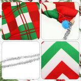 Zomiboo 2 Pieces Christmas Elf Hammock in Green and Red for Elf Doll Accessories and Props for Elf Fun, Advent Calendars and Stocking Stuffers Accessories(Cute Style)