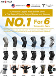 NEENCA Knee Braces for Knee Pain- 2 Pack Knee Sleeves for Pain Relief Set, Knee Compression Sleeves with Adjustable Straps for Best Fit, for Sports, Runner, Meniscus Tear, ACL, Arthritis, Joint Pain..