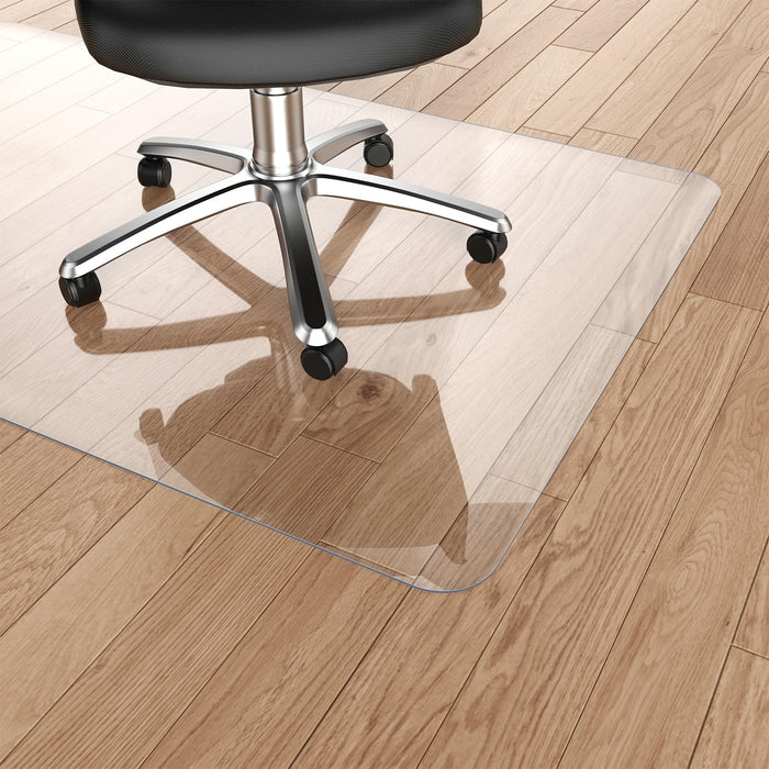 Warmstar Clear Office Chair Mat for Hardwood Floor,30"x48" Plastic Floor Mat Clear Rolling Mat for Office Chair No Curling,Heavy Duty Clear Desk Chair Mat Wood Tile Floor Mat for Office & Home