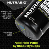 NutraBio Taurine Supplement Powder, Better Energy Levels & Digestion, Reduce Muscle Cramps, 500 Grams - 1000mg Serving
