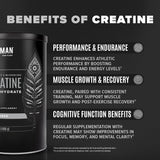 BIRDMAN Micronized Creatine Monohydrate Powder, Muscle Recovery, Caffeine Free, Creatine Pre Workout, Vegan, Post Workout, Gluten Free, Sugar Free | 80 Servings (5 Grams Each) | 0.8lb