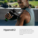 Hypervolt 2 Percussion Massage Gun - Quiet Glide, 3 Speeds, 5 Heads - Relieves Sore Muscles, FSA/HSA Eligible