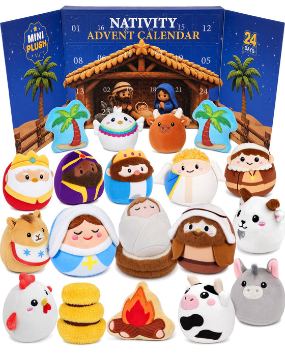 Nativity Advent Calendar 2026 for Kids Toddlers Adults, 24 Day Holiday Gift