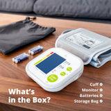 Greater Goods Digital Blood Pressure Monitor - includes Automatic Upper Arm Blood Pressure Cuff, Storage Bag, and Batteries | BP Monitor Measures Blood Pressure and Pulse | Designed in St. Louis, MO