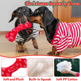 Dog Advent Calendar, 12 Day Countdown to Christmas Interactive Dog Toys Calendar with Dog Squeaky Toy Bow Tie and Dog Christmas Bandana for Small Medium Dog