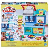 Play-Doh Kitchen Creations Busy Chef's Restaurant Playset, 2-Sided Play Kitchen Set, Preschool Cooking Toys, Kids Arts & Crafts, Ages 3+