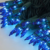 LJLNION Christmas String Lights, 150 Count 33 FT Incandescent Mini Green Wire Fairy Light, 120V UL Certified Connectable Xmas Tree Lights for Patio, Holiday, Party, Outdoor Indoor Decoration, Blue