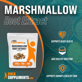 BulkSupplements.com Marshmallow Root Extract Powder - Herbal Extract, Marshmallow Powder, Lung Support Supplement - 1200mg of Marshmallow Extract per Serving, Gluten Free (250 Grams - 8.8 oz)