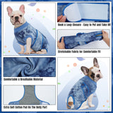 Kuoser Dog Recovery Suit for Male Female Dogs, Soft Dog Surgical Suit, Tie Dye Dog Onesie Bodysuit After Surgery, Pet Spay Suit Neuter Suits Alternative to Cone E-Collar, Puppy Anti Licking Shirt